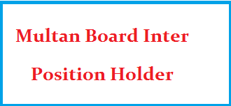 Multan Board Inter Position Holder